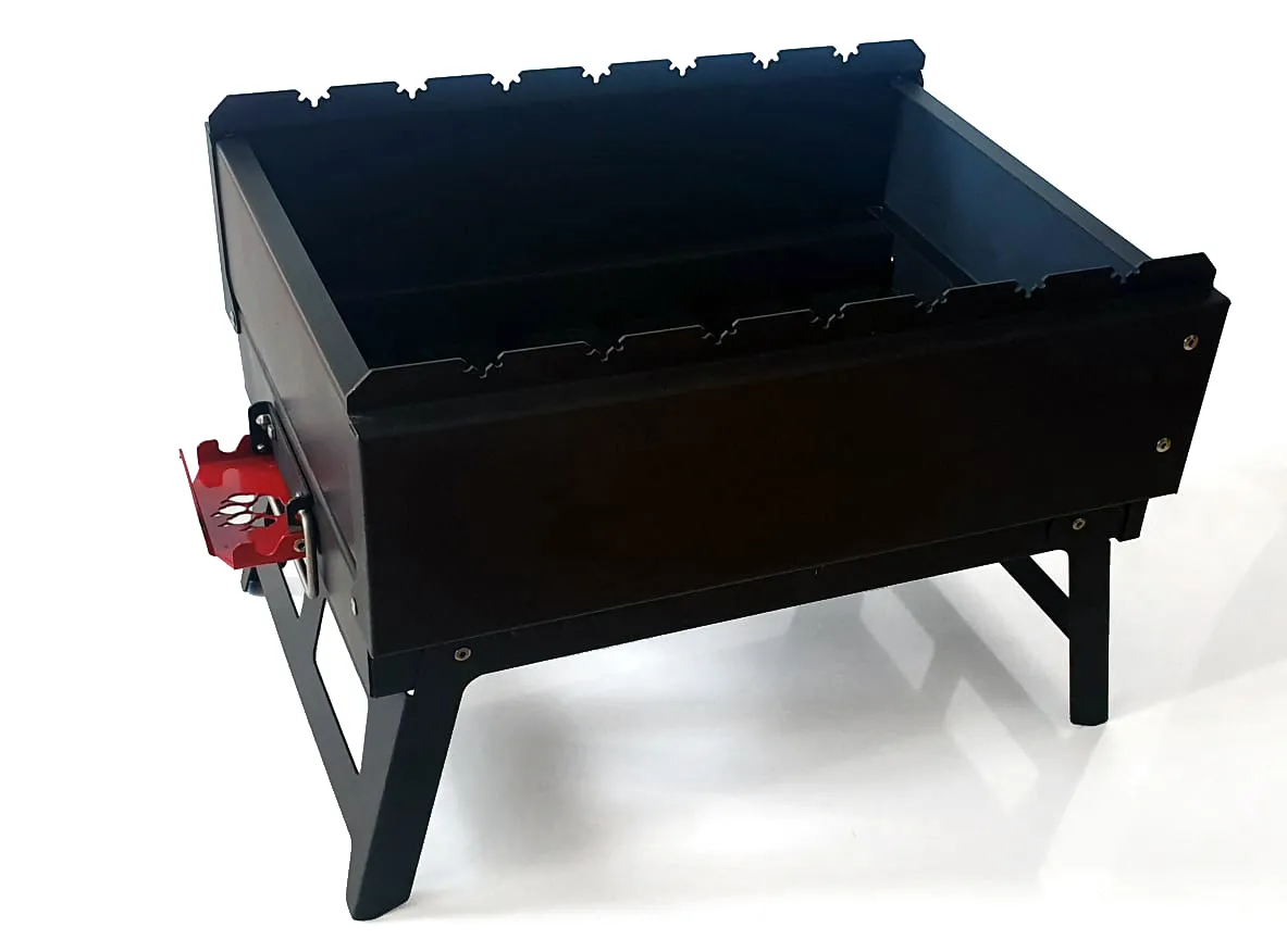Мангал раскладной "БАРС" 400*300*140 в чехле